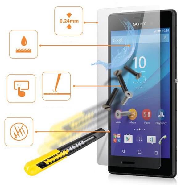 Film en verre trempé pour Sony Xperia M4 Aqua