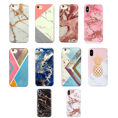 Pack de 10 coques en gel marble Gorilla Tech pour Samsung S8