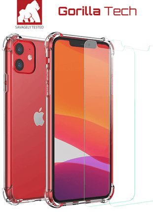 Pack Coque Gorilla Tech shockproof avec verre trempé premium pour Apple iPhone 12 Mini (5.4")