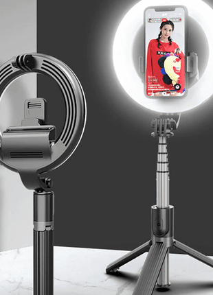 Selfie stick/trépied LED 360 bluetooth pour smartphone (qualité premium)