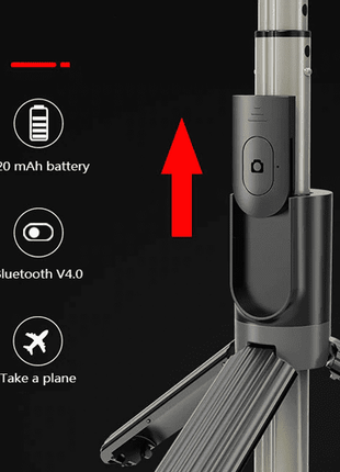 Selfie stick/trépied LED 360 bluetooth pour smartphone (qualité premium)