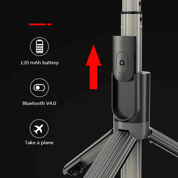 Selfie stick/trépied LED 360 bluetooth pour smartphone (qualité premium)