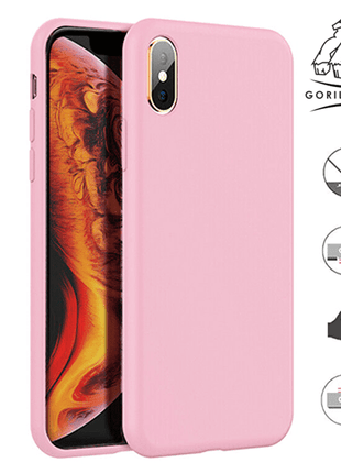 Coque en silicone Gorilla Tech rose qualité premium pour Samsung Galaxy A12 5G