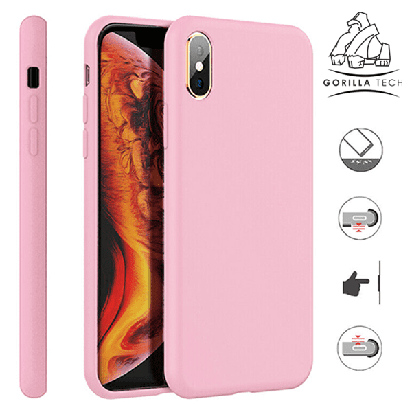 Coque en silicone Gorilla Tech rose qualité premium pour Apple iphone 6/6s