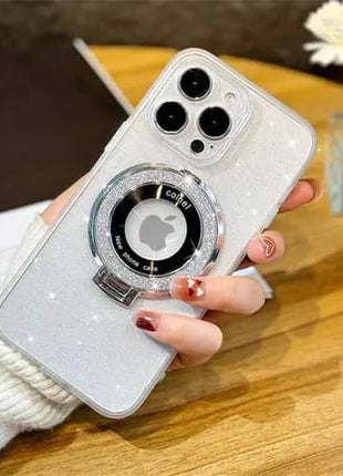 Coque Gorilla Tech  Shadow Ring Glitter Blanc pour iPhone 14 Pro Max