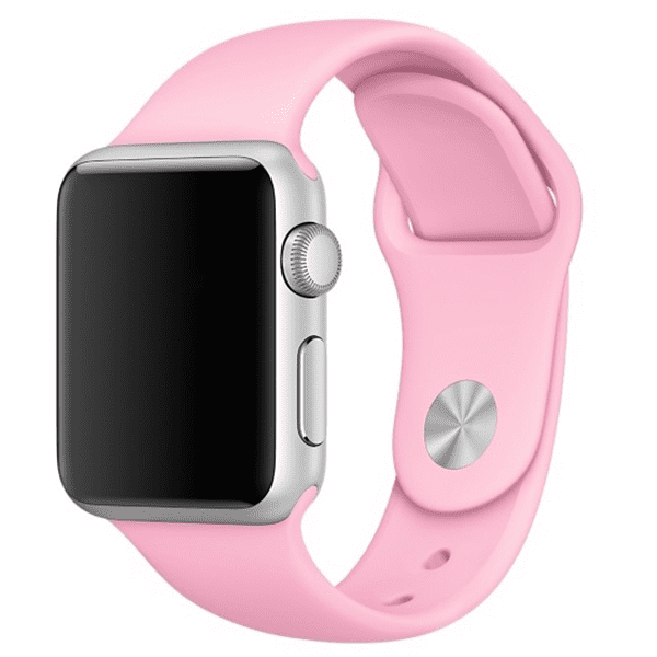 Bracelet en silicone rose pour Apple Watch 38/40mm