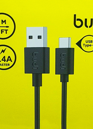 Cable Budi noir qualité premium pour Type C