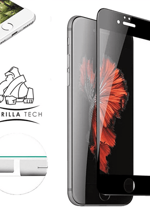 Film En Verre Noir 5eme Géneration-Full Glue Gorilla Tech Pour iPhone 7/8/SE 2020