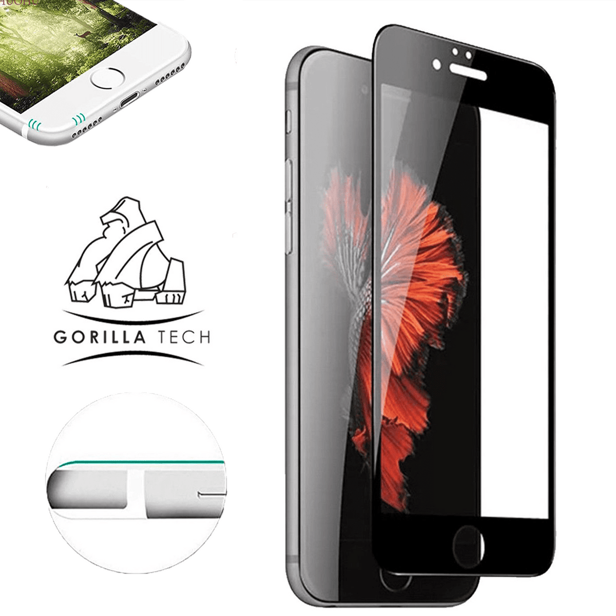 Film en verre noir 5eme géneration- full glue Gorilla Tech pour Apple iPhone XS Max - iphone 11 Pro Max