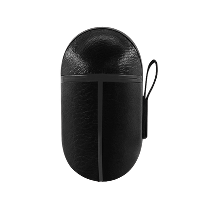 Coque de protection effet cuir noir pour airpods pro