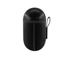 Coque de protection effet cuir noir pour airpods pro