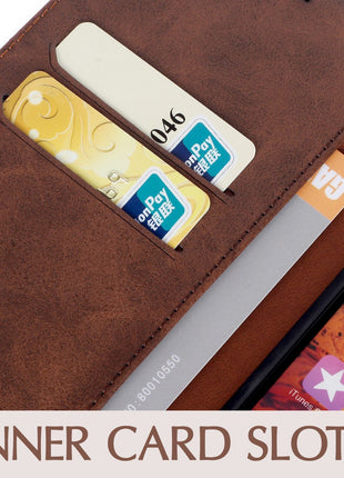 Etui Portefeuille Premium Gorilla Tech Marron Pour Samsung Galaxy S10E