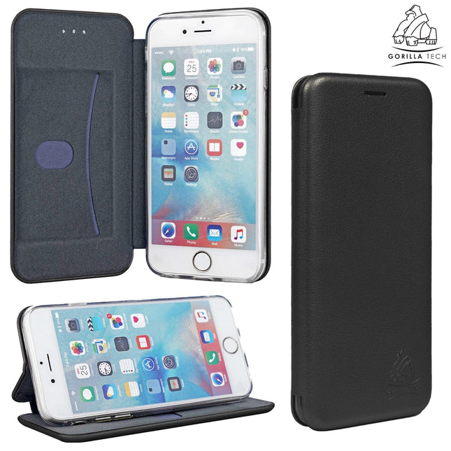 Etui 3D Book Gorilla Tech Noir Pour Apple  iPhone 6/6S