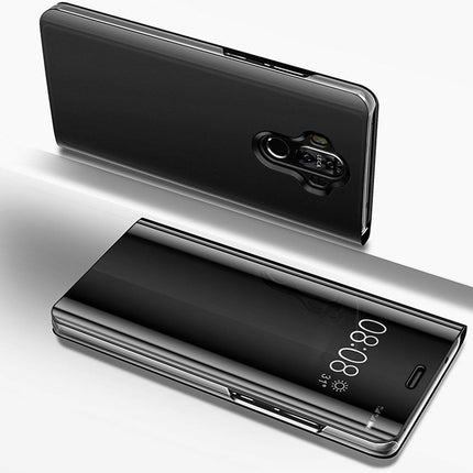 Etui View Cover Noir Interieur Gel Pour Samsung Galaxy A01