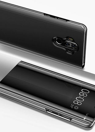 Etui View Cover Noir Interieur Gel Pour Samsung Galaxy Note  20