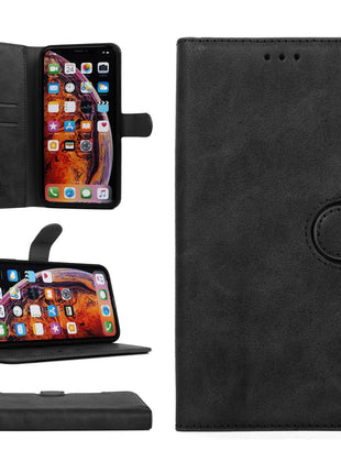 Pack de 10 Etui Portefeuille Premium Gorilla Tech Noir Pour Apple iPhone 15 Pro Max