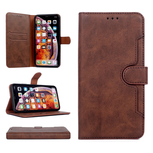 Etui Portefeuille Premium Gorilla Tech Marron Pour Apple iPhone XS Max