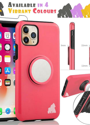 Coque Gorilla Tech Pop Support Rose Pour Apple iPhone 11 Pro Max