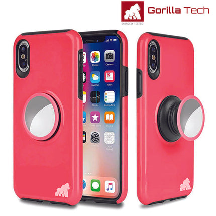 Coque Gorilla Tech Pop Support Rose Pour Apple iPhone X/XS