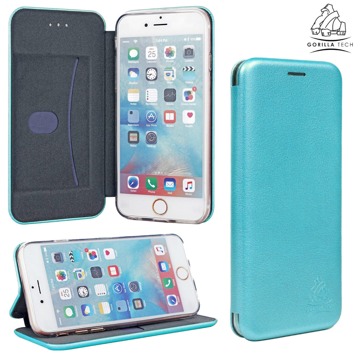 Gorilla Tech 3D Book for Apple iPhone 7 Plus/8 Plus Blue