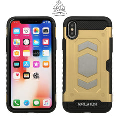 Coque Slim Armor Mirror Gorilla Tech Gold Pour Apple iPhone X/XS