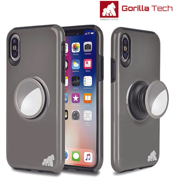 Coque Gorilla Tech Pop Support Gris Pour Apple iPhone 6/7/8 Plus
