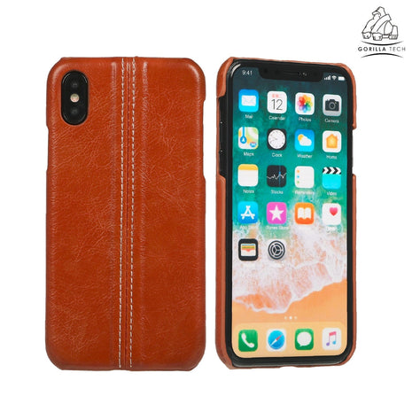 Coque effet cuir premium Gorilla Tech marron pour apple iPhone 6/6s