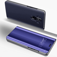 Etui View  Cover Bleu Interieur Gel Pour Samsung Galaxy Galaxy A01