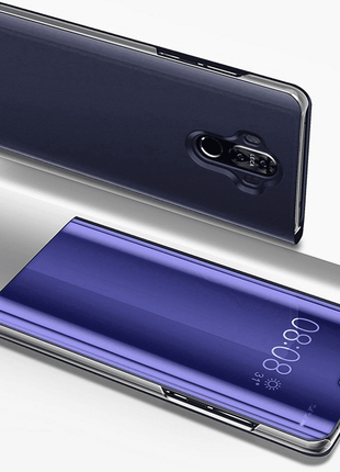 Etui View  Cover Bleu Interieur Gel Pour Samsung Galaxy Note  20