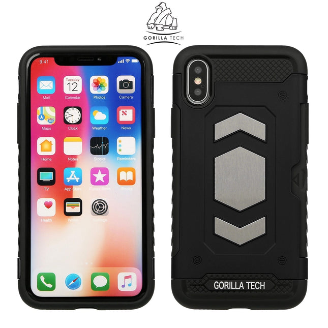 Coque Slim Armor Mirror Gorilla Tech Noir Pour Apple iPhone X/XS