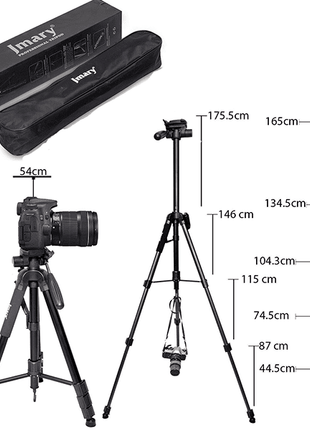 tripod/trépied Jmary professionel noir compatible smartphone/camera/go pro
