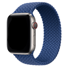 Bracelet brodé bleu pour Apple Watch 42/44mm taille L