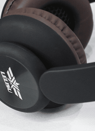 Casque noir bluetooth Lelisu avec entrée carte sd