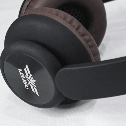 Casque noir bluetooth Lelisu avec entrée carte sd