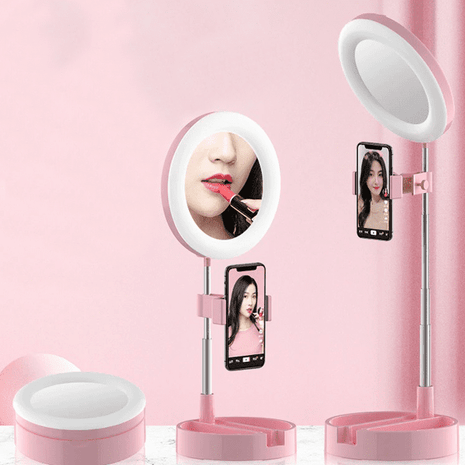 Support Lampe LED Pour Maquillage Avec Support Smartphone (USB)
