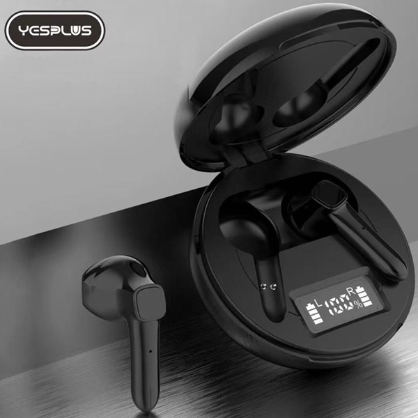 Ecouteur bluetooth YesPlus noir compatible IOS et Android T-07 (qualité  platinium)