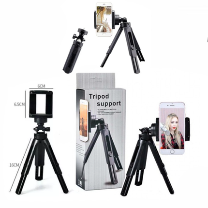 Selfie stick/trépied noir (qualité premium)