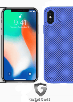 Coque mesh silicone Gadget Shield bleu pour Samsung Galaxy A9 2018