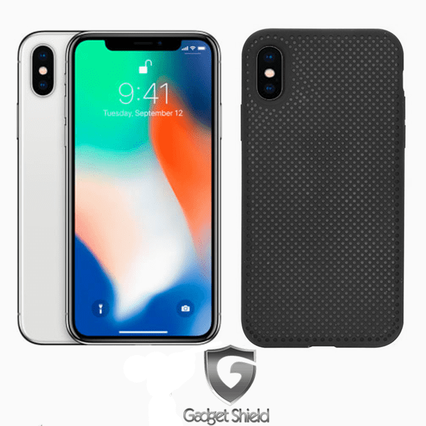 Coque Mesh Silicone Gadget Shield Noir Pour Apple iphone X/XS