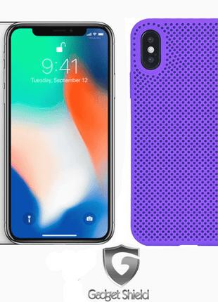 Coque mesh silicone Gadget Shield violet pour Apple iphone XS Max