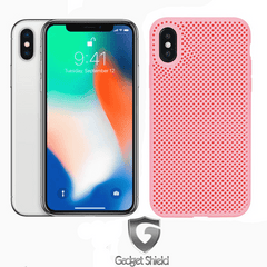 Coque mesh silicone Gadget Shield rose pour Apple iphone XS Max