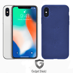 Coque mesh silicone Gadget Shield bleu foncé pour Apple iphone XS Max