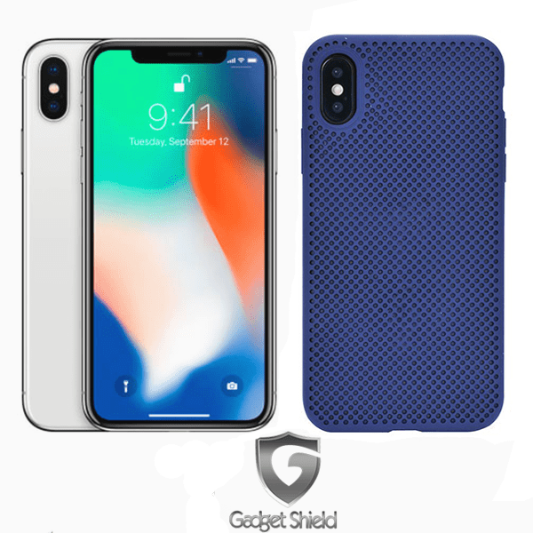 Coque Mesh Silicone Gadget Shield Bleu Foncé Pour Apple iPhone 11
