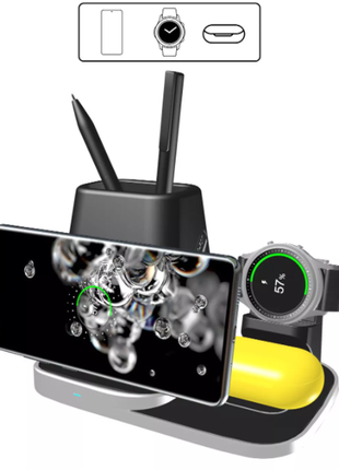 Station De Chargement Pour Galaxy/Earbuds et Rangement Pour Stylus Pen (qualité premium)