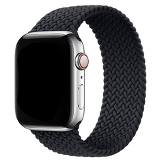 Bracelet brodé noir pour Apple Watch 42/44mm taille M