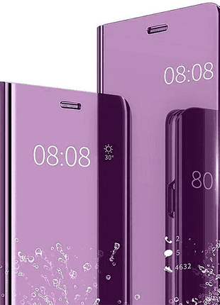 Etui view Cover Violet Interieur Gel Pour Samsung Galaxy S10E