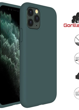 Coque En Silicone Gorilla Tech Vert Midgnight Qualité Premium Pour Apple iPhone 12 Mini (5.4")