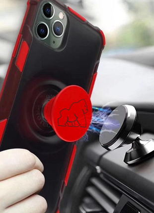 Coque Gorilla Tech pop shockproof magnétique  rouge pour Apple iPhone 12 Mini (5.4")