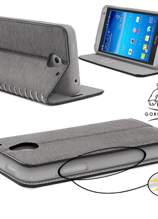 Etui New Book Gorilla Tech Gris Pour Samsung Galaxy A5 (2017)