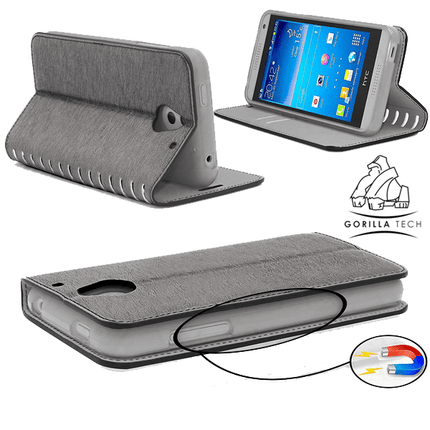 Etui New Book Gorilla Tech Gris Pour LG G2